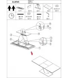 Folding dining table Alaras II order